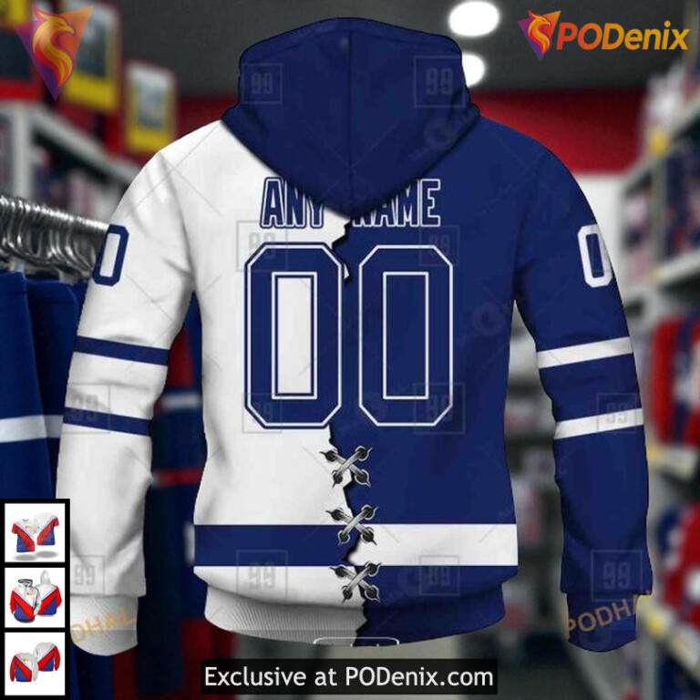 Mix Color Jersey 2025 Toronto Maple Leafs Graphic Hoodie, Custom NHL 3D Shirt - 2