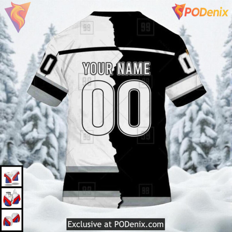 Mix Jersey 2025 Name Number Custom Los Angeles Kings Womens Hoodie NHL 3D - 3