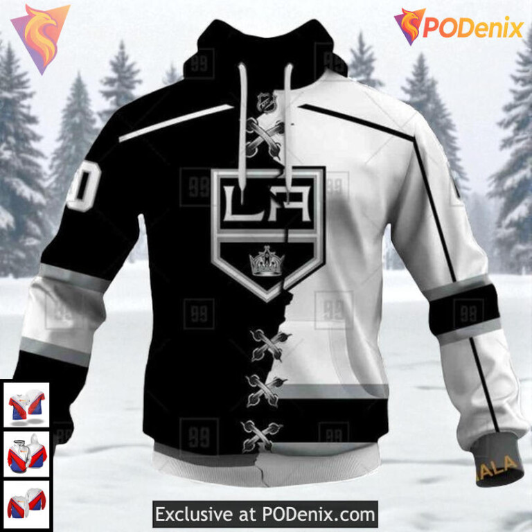 Mix Jersey 2025 Style Design Custom Los Angeles Kings Holiday Hoodie NHL 3D