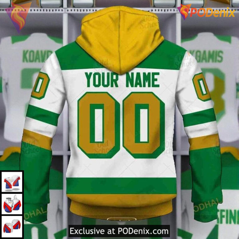 Name Number Tribute Style NHL Minnesota Wild Womens Hoodie Sweatshirt 3D - 3