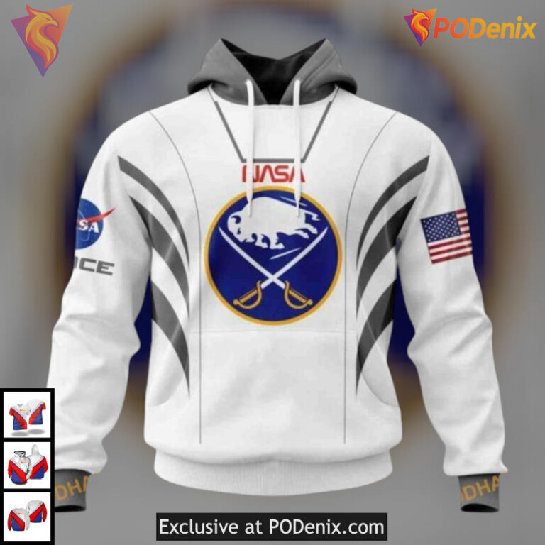 NASA Astronaut Space Force Concept Personalized Buffalo Sabres Hoodie 3D