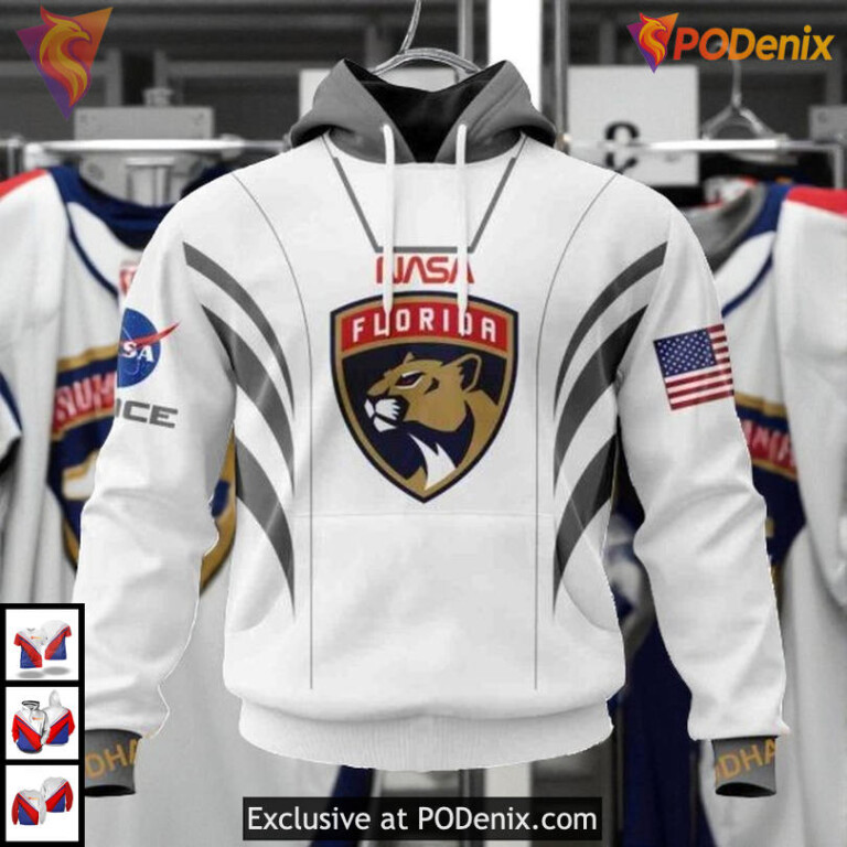 NASA Astronaut Space Force Theme Custom Custom Number Florida Panthers Hoodie
