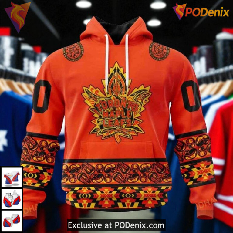 National Day For Truth And Reconciliation Toronto Maple Leafs Hoodie, Custom NHL 3D