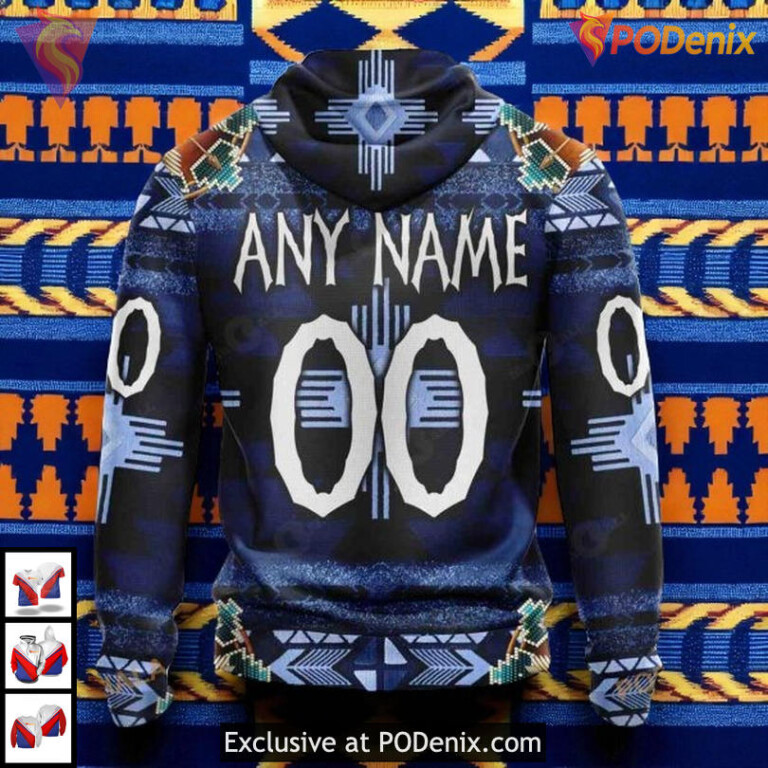 Native Costume All Over Print Toronto Maple Leafs Hoodie, Custom NHL 3D Style - 1