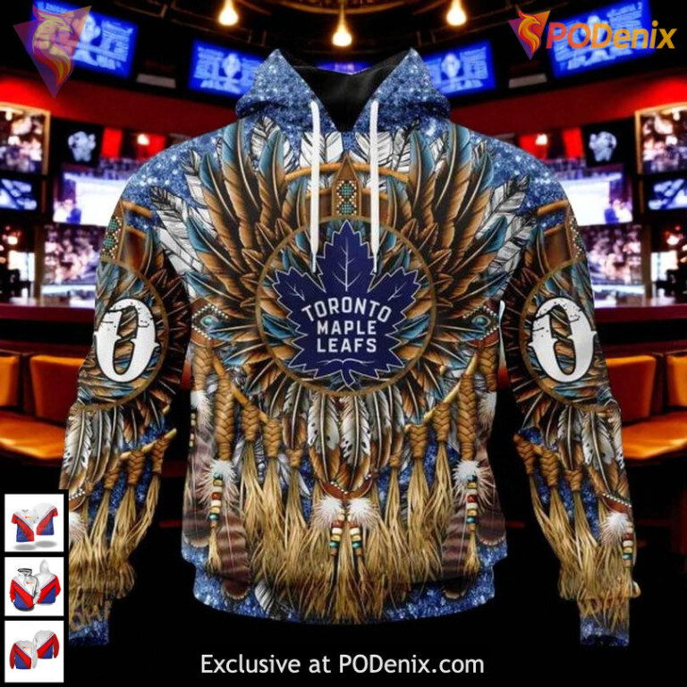 Native Costume Design Toronto Maple Leafs 3D Hoodie, Custom NHL Fan Apparel