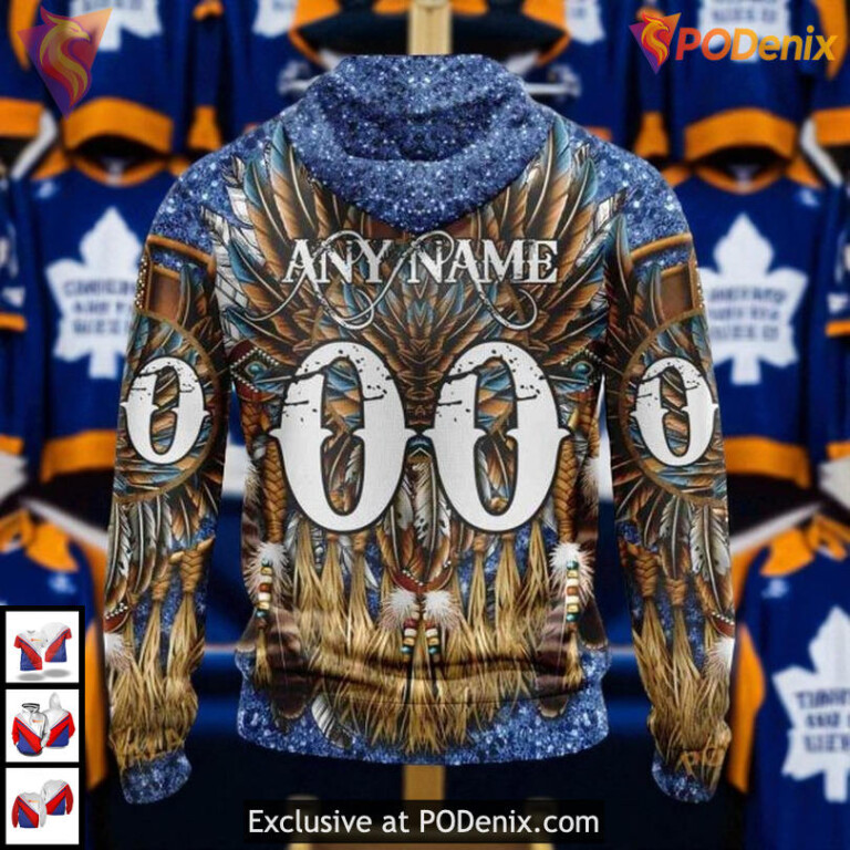 Native Costume Design Toronto Maple Leafs 3D Hoodie, Custom NHL Fan Apparel - 1