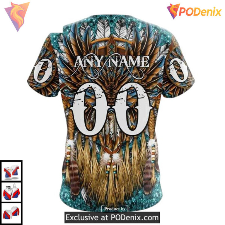 Native Costume Inspired Artwork Custom San Jose Sharks Winter Hoodie 3D - 3