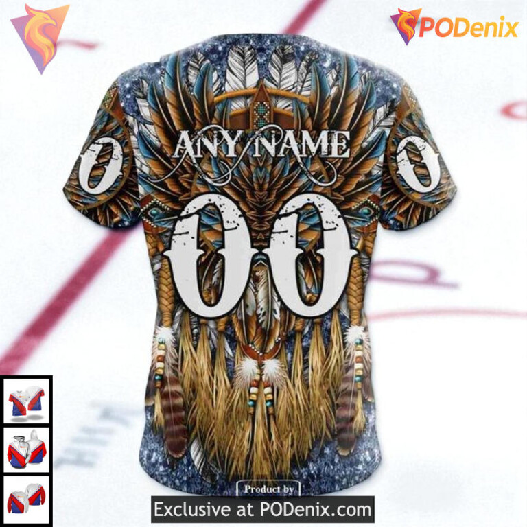 Native Costume Inspired Artwork NHL Personalized Edmonton Oilers Hoodie 3D - 4
