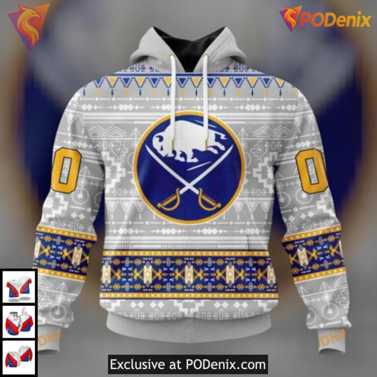 Native Design New Edition NHL Buffalo Sabres Personalized 3D Hoodie Apparel