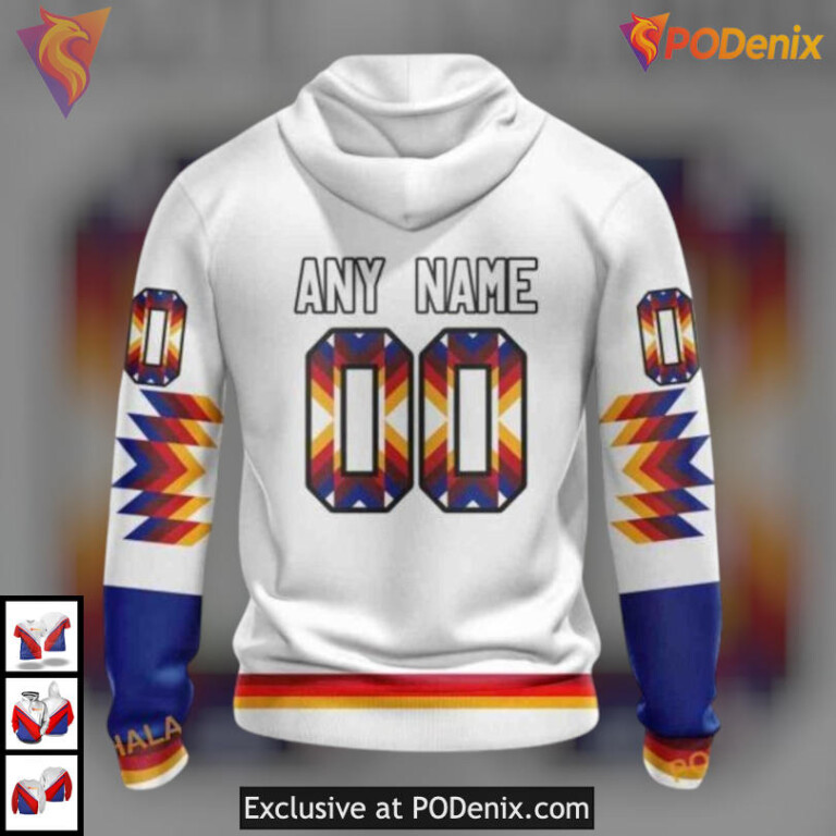 Native Pattern Cultural Design NHL Buffalo Sabres Zip Up Hoodie Custom 3D - 1