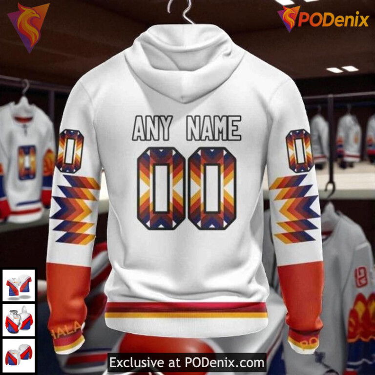 Native Pattern Cultural Design NHL Edmonton Oilers Hoodie 3D Custom - 1