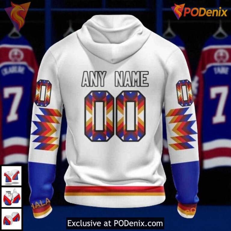 Native Pattern Custom Design New York Rangers 3D Hoodie, NHL Fan Apparel - 1