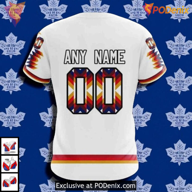 Native Pattern Custom NHL Toronto Maple Leafs Hoodie 3D Fan Apparel - 3