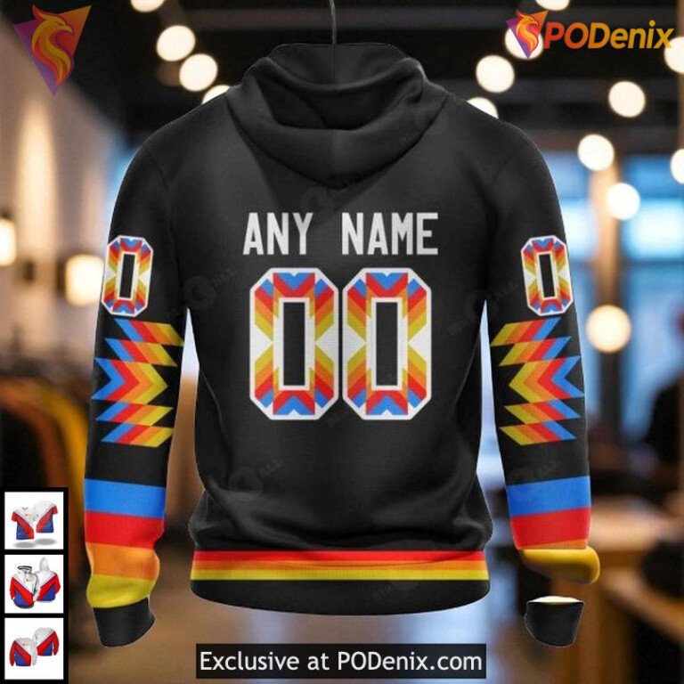 Native Pattern Design Personalized New York Rangers Mens Hoodie NHL 3D - 1