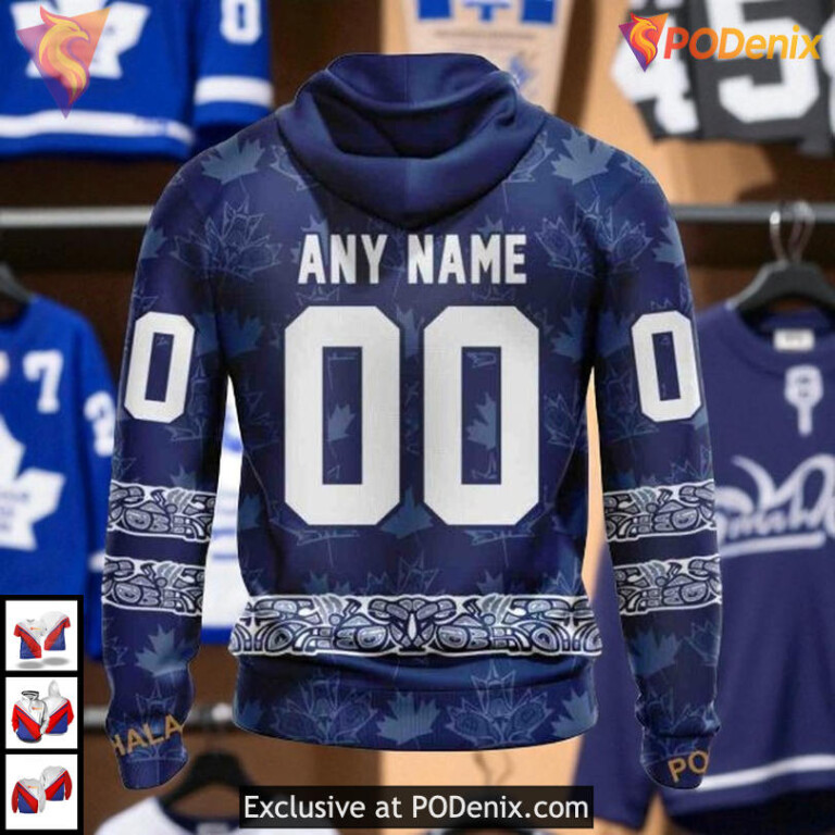 Native Pattern Full Print Toronto Maple Leafs Hoodie 3D Custom NHL Gear - 1