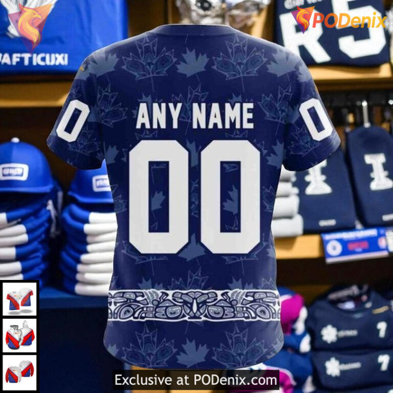 Native Pattern Full Print Toronto Maple Leafs Hoodie 3D Custom NHL Gear - 3