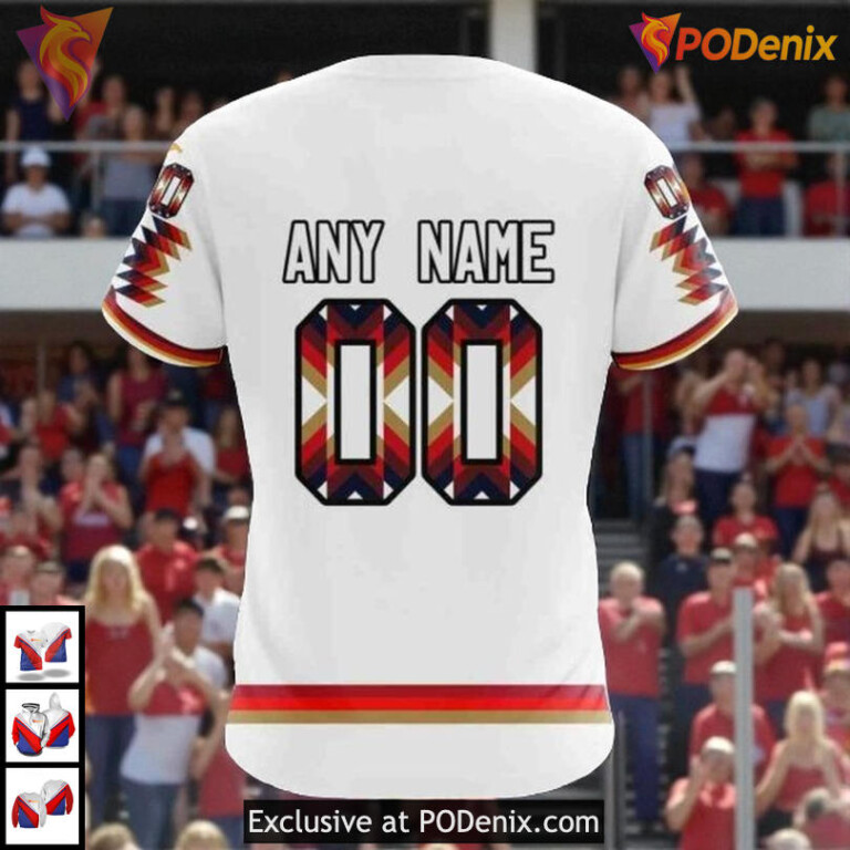 Native Pattern Graphic Sweatshirt Custom Florida Panthers Full Print Hoodie NHL - 3