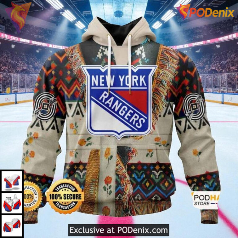 Native Pattern Perfect For Fans New York Rangers Personalized 3D Hoodie