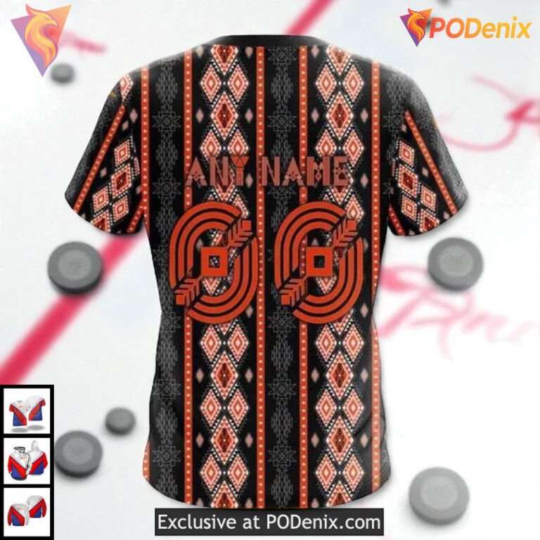 Native Skull Artwork Design NHL Custom Number Edmonton Oilers Hoodie 3D - 3