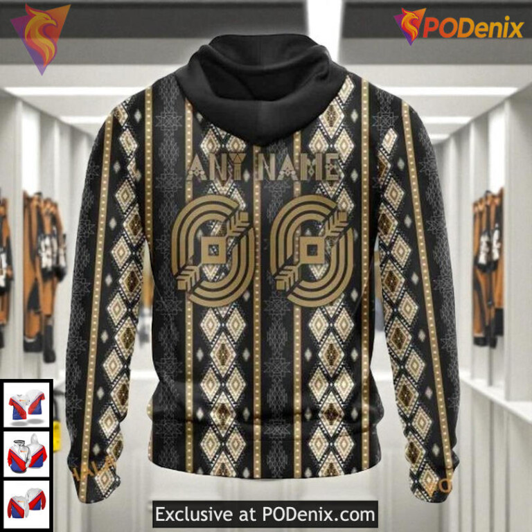 Native Skull Artwork Graphic Custom Custom Name Florida Panthers Hoodie 3D - 1