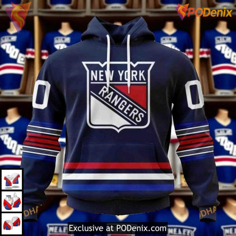 New Alternate Kits Custom 2025 New York Rangers Christmas Hoodie 3D