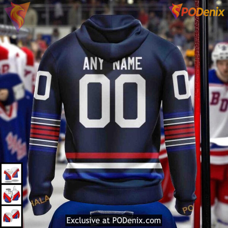 New Alternate Kits Custom 2025 New York Rangers Christmas Hoodie 3D - 1