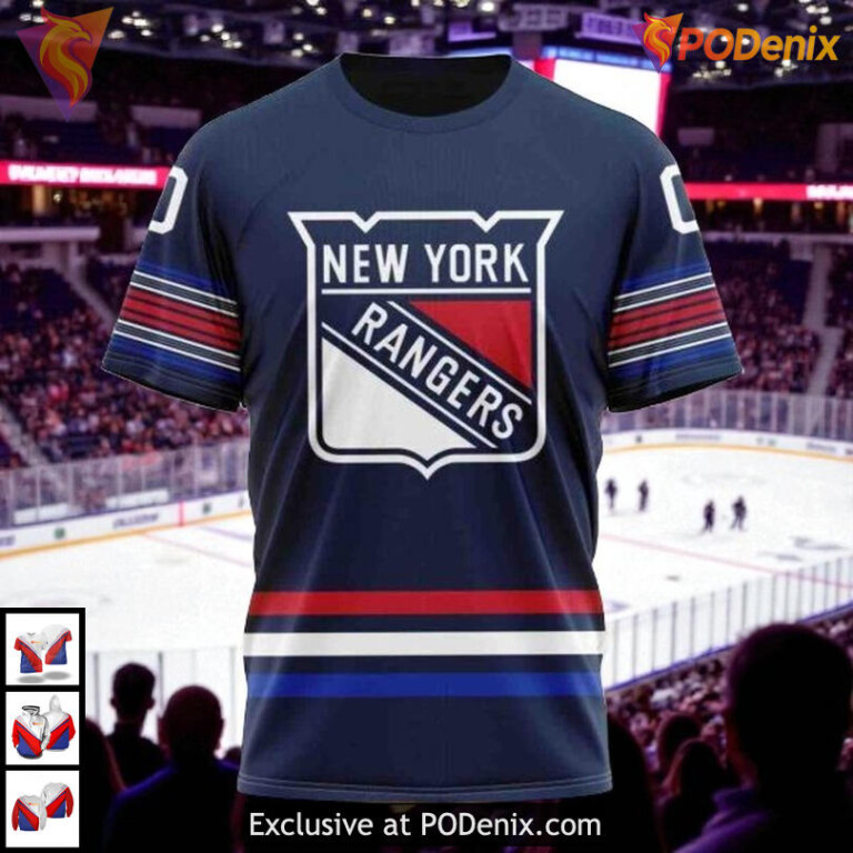 New Alternate Kits Custom 2025 New York Rangers Christmas Hoodie 3D - 2