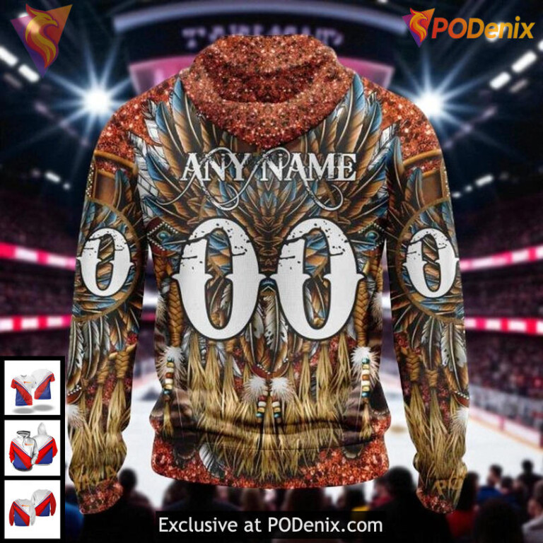 New York Islanders All Over Print Hoodie Custom Native Inspired NHL 3D Design - 1