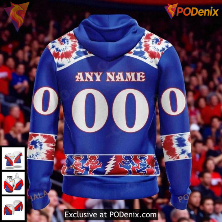 New York Islanders All Over Print Hoodie NHL Grateful Dead Inspired 3D Design - 1