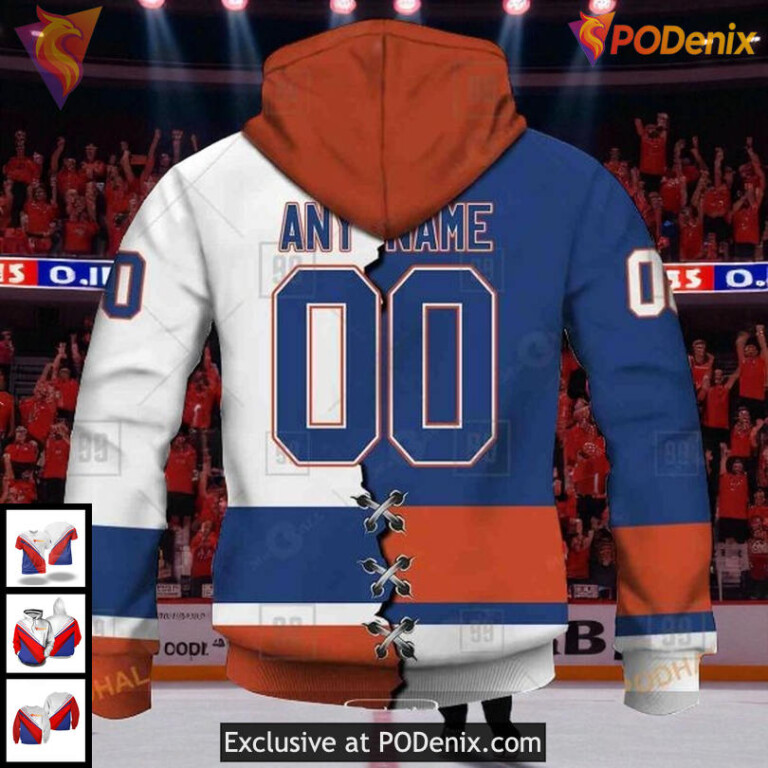 New York Islanders Hockey Hoodie Custom 2025 Mix Color NHL 3D Design - 2