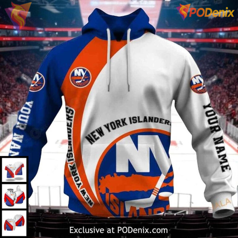 New York Islanders Hockey Hoodie Custom 3D Design You Laugh I Laugh Quote