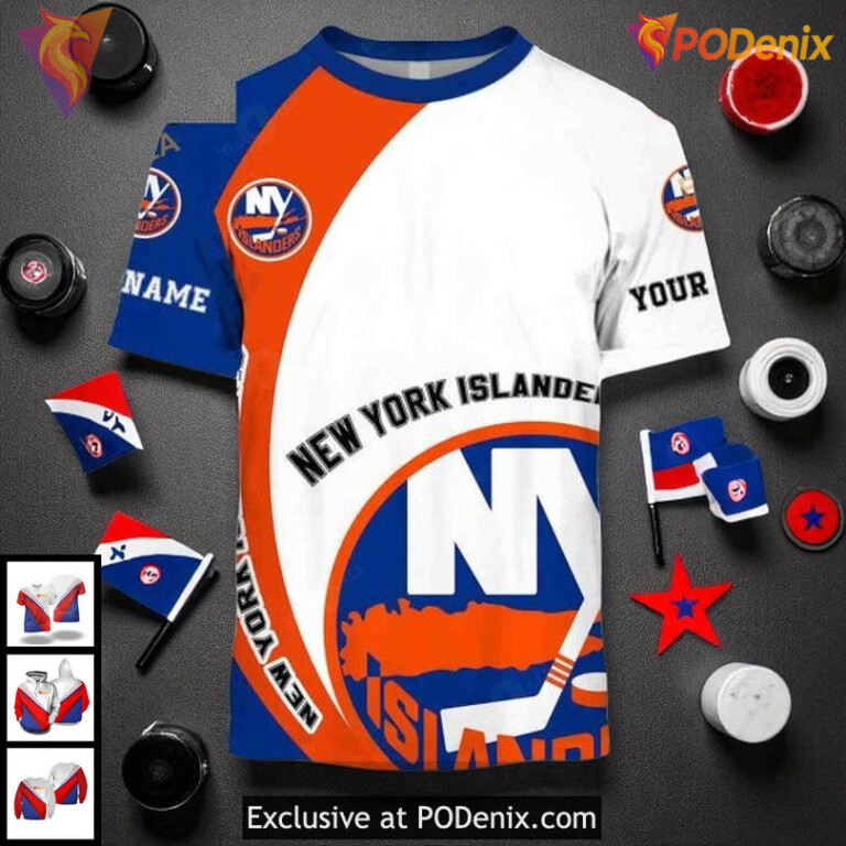 New York Islanders Hockey Hoodie Custom 3D Design You Laugh I Laugh Quote - 1