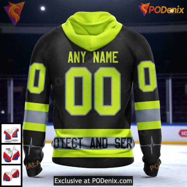 New York Islanders Hoodie 3D Custom Firefighter Tribute NHL Unisex Design - 1