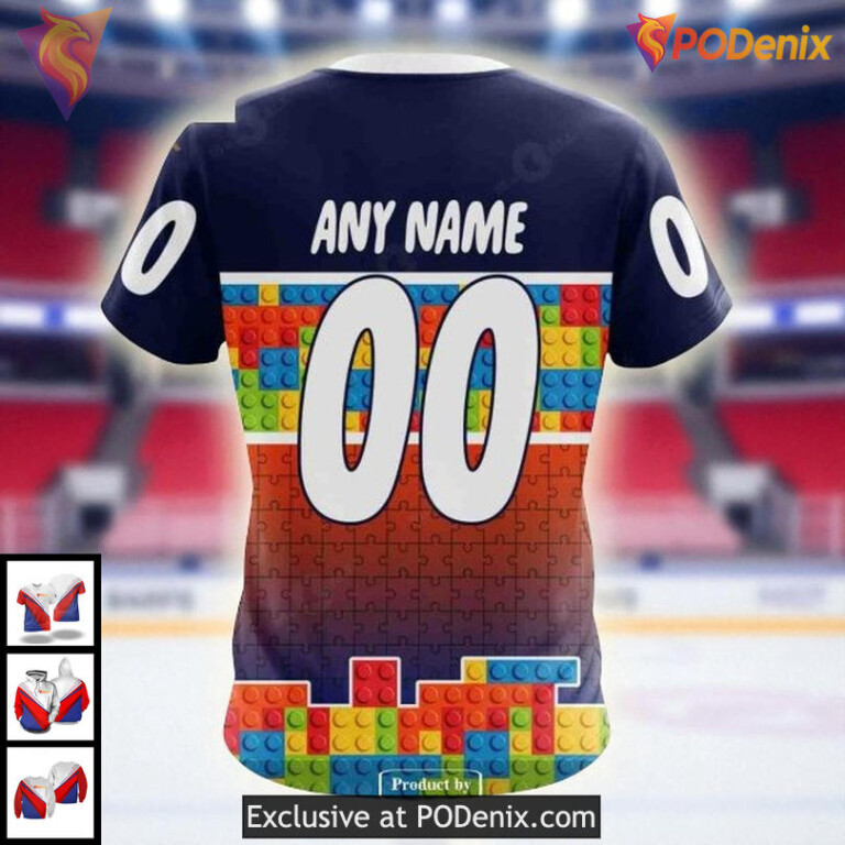 New York Islanders Hoodie Sweatshirt Custom Puzzle Gradient NHL 3D Design - 3