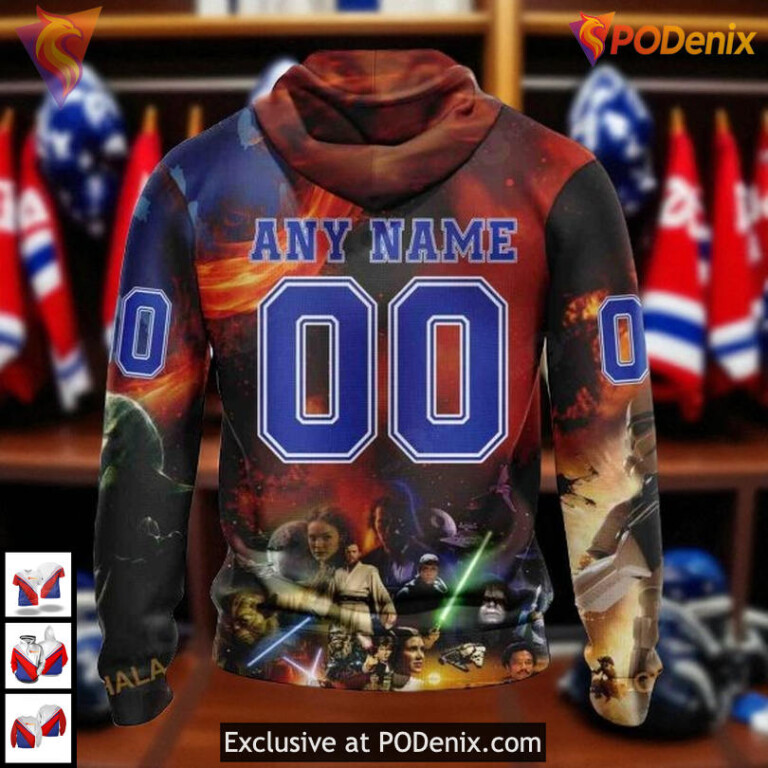 New York Rangers Holiday Hoodie Design X Star Wars Custom NHL 3D Style - 1