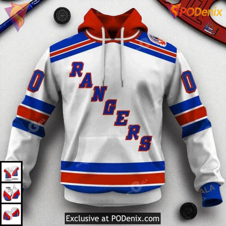 New York Rangers Hoodie 1994 Throwback Vintage Home Custom NHL 3D Shirt
