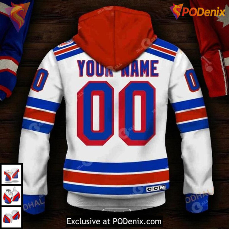New York Rangers Hoodie 1994 Throwback Vintage Home Custom NHL 3D Shirt - 4