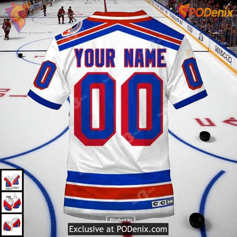 New York Rangers Hoodie 1994 Throwback Vintage Home Custom NHL 3D Shirt - 5