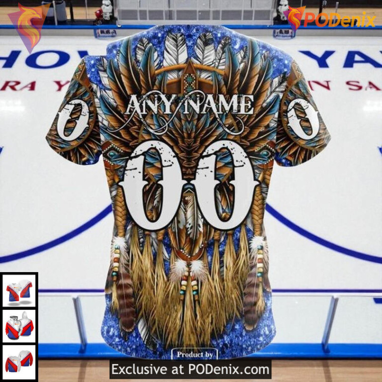 New York Rangers Kids Hoodie Native Costume Design Custom NHL 3D Shirt - 3