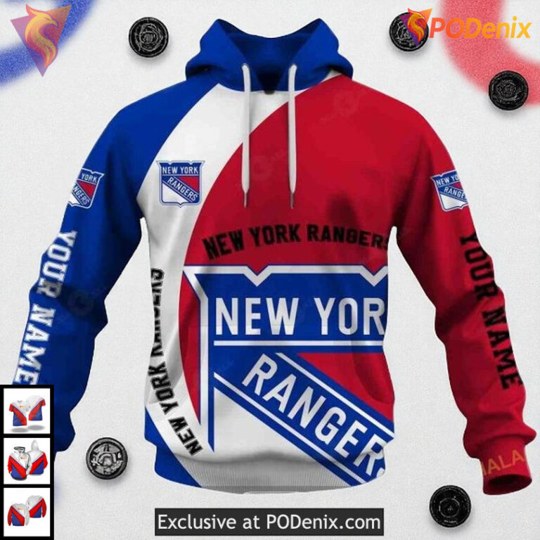 New York Rangers Personalized 3D Hoodie Sweatshirt You Laugh I Cry Design