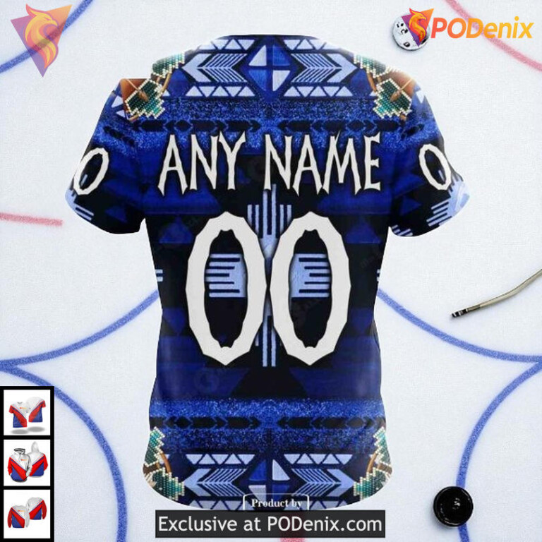 New York Rangers Youth Hoodie Native Costume Custom NHL 3D Apparel - 3