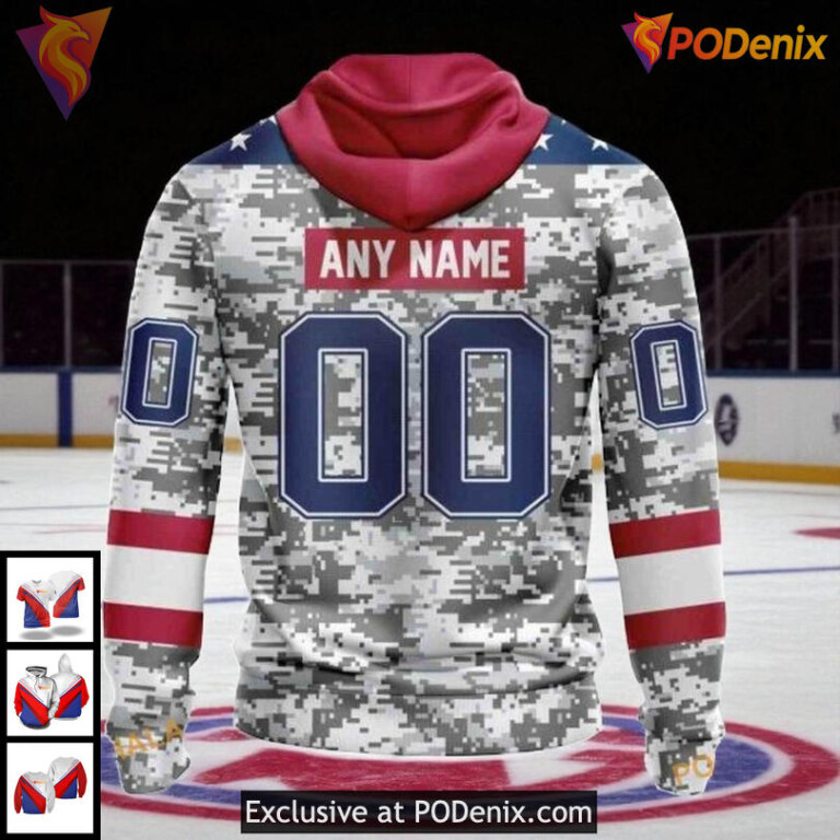NHL Blackhawks All Over Print 3D Hoodie Camo Edition For Veterans Day - 1