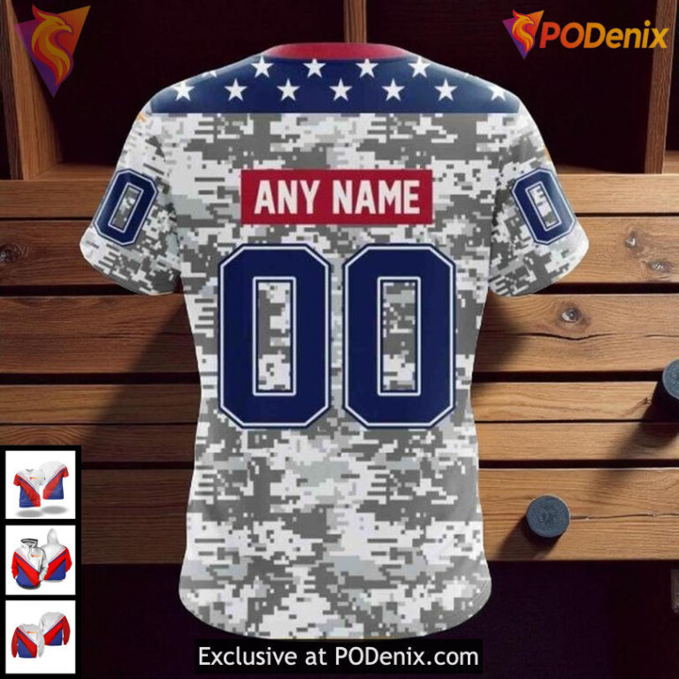 NHL Blackhawks All Over Print 3D Hoodie Camo Edition For Veterans Day - 3