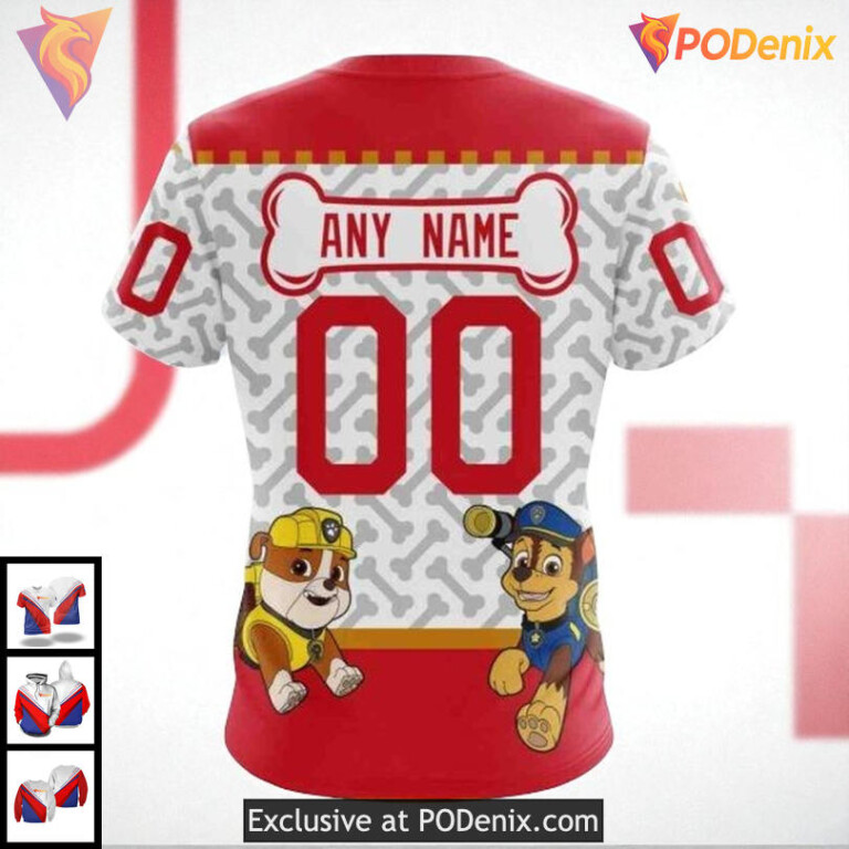 NHL Chicago Blackhawks Hoodie, Custom Paw Patrol Design All Over Print 3D - 3