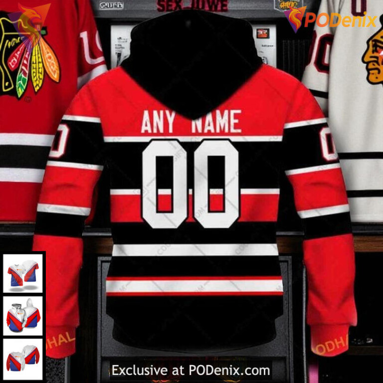 NHL Chicago Blackhawks Hoodie Retro 3D Custom Style With Team Inspired Design - 2