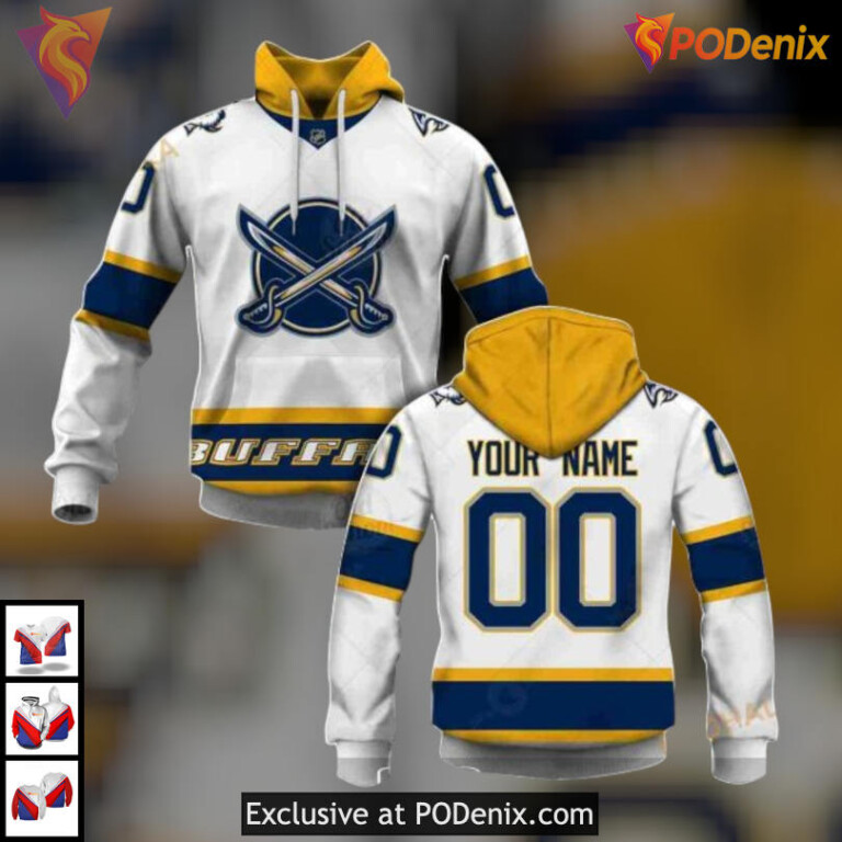 NHL Custom Name Buffalo Sabres Hoodie Sweatshirt Shirt For Fans