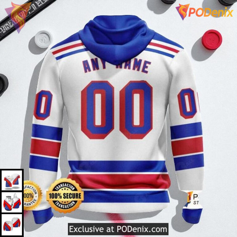 NHL Fanwear Custom Apparel New York Rangers Christmas Hoodie Personalized 3D - 1