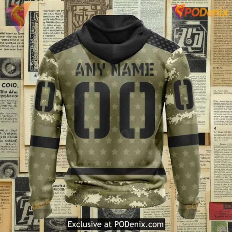 NHL Flyers All Over Print 3D Hoodie Camo Military Appreciation Shirt - 1