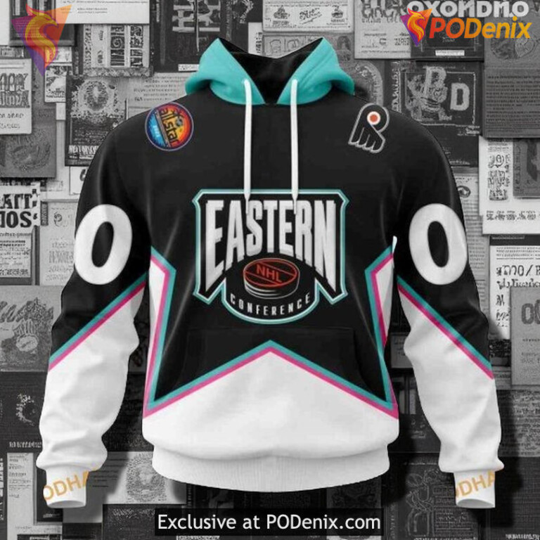 NHL Flyers All Over Print 3D Hoodie, Custom All-Star Eastern Conference 2025