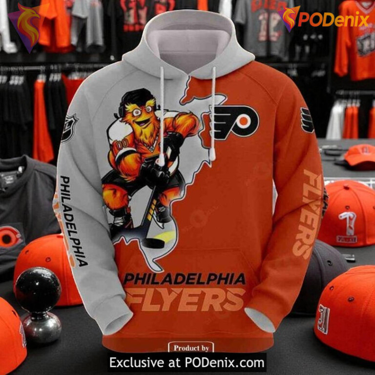 NHL Flyers All Over Print 3D Hoodie Funny Sweatshirt NHL Custom Shirt